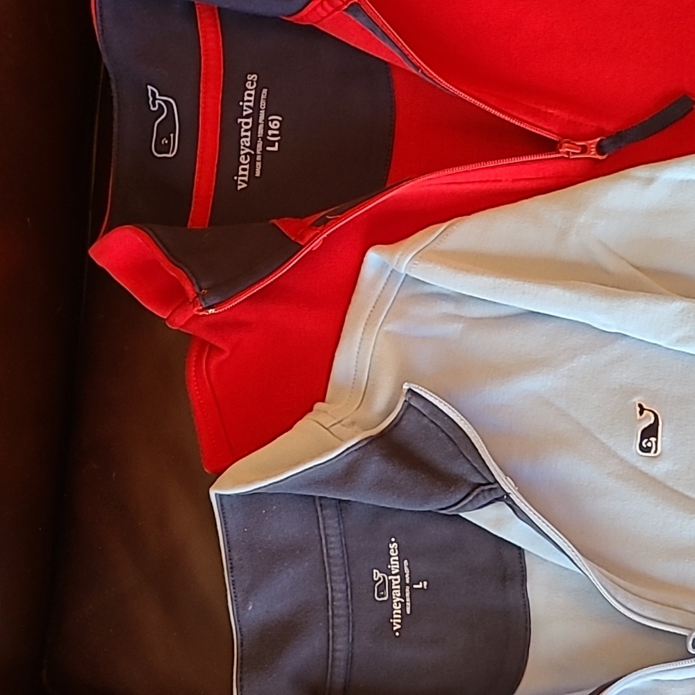 Vineyard Vines boys zip pullover set of 2.